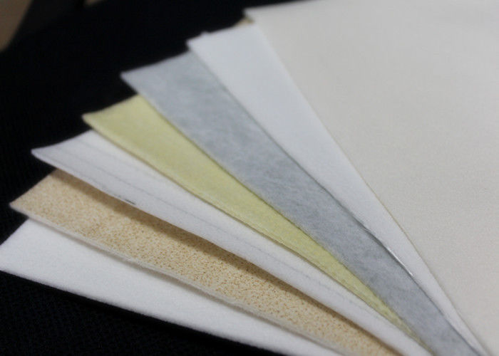 Polyester Nomex P84 Needle Felt Filter Cloth / Bag flue gas filtration media