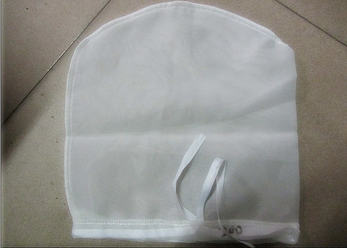 200 Mesh Nylon Dust Filter Mesh , Food Grade Small Drawstring Bag