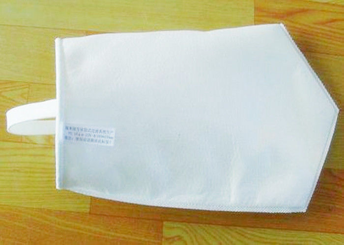 Washable PP / Polyester Industrial Dust Bags With Stainless Steel Ring / Rope