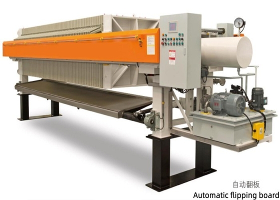 Automatic Flipping Board Filter Press Sludge Press Machine Easy To Install